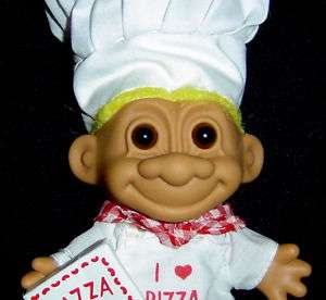 LOVE PIZZA   PIZZA CHEF 5 Russ Troll Doll NEW IN BAG  