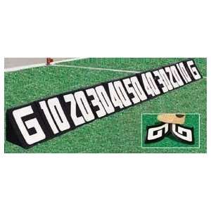  Budget Collapsible Sideline Markers   Set   White on Black 