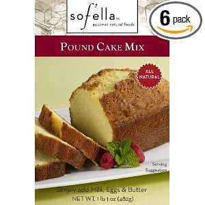 Sof Ella Pound Cake Mix, 17 Ounce (Pack of 6)  Grocery 