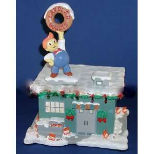 HAWTHORNE THE SIMPSONS CHRISTMAS VILLAGE Lard Lad Donut 