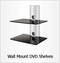 Floating Glass Wall Mount Bracket 3 Shelves for SKY DVD  