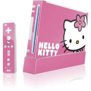   Hello Kitty Sitting Pink Vinyl Skin for Wii (Includes 1 Controller