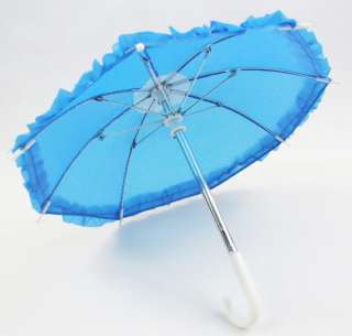 Umbrella blue bumbershoot for 18 American Girl doll  