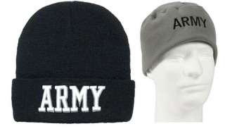 US Army Military Embroidered Winter Weather Watch Cap Armed Forces 