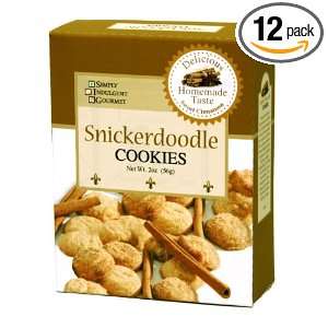   Indulgent Gourmet Snickerdoodle Cookies, 2 Ounce Boxes (Pack of 12