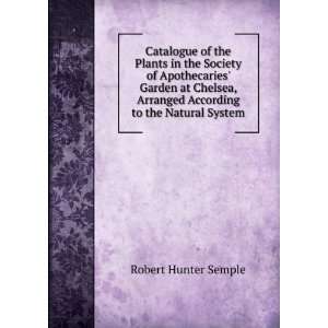  Catalogue of the Plants in the Society of Apothecaries 