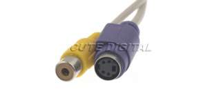 VGA D SUB TO TV RCA S VIDEO CONVERTER ADAPTER CABLE PC  