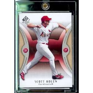  2007 Upper Deck SP Authentic # 49 Scott Rolen   Cardinals   MLB 