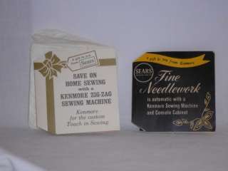 VINTAGE  KENMORE SEWING MACHINE NEEDLE CASES  