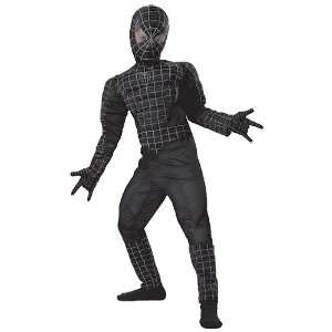    Black Spider Man 3 Deluxe Muscle Child Costume Toys & Games