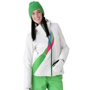  Spyder Womens Volt Jacket (White/Classic Green) 14White 