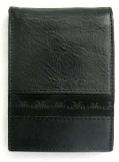 Lewis Black Leather & Suede Bifold Wallet  