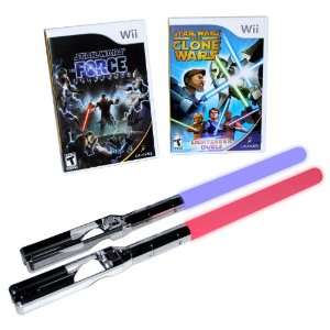   Lightsaber with Star Wars Clone Wars and Force Unleashed Video Games