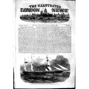  1853 DUKE SUTHERLAND STEAM SHIP ABERDEEN PIER SCOTLAND 