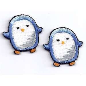  Penguins(Set of 2)  Iron On Embroidered Applique/Children 