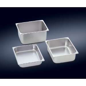 Half Size Stainless Steel Steam Table Pans 6 Deep  