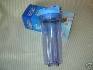 WHOLE HOUSE WATER FILTER/CLEAR POLYCARBONATE BOWL. NIB.  