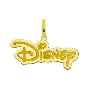  Gold Plated Sterling Silver Disney Logo Charm Jewelry