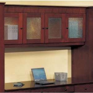 DMi 7302 403 Del Mar Wall Mounted Overhead Storage with Crackle Glass 