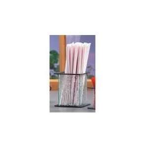   Plastic Products, Inc 1228 4 Faux Glass Straw Holder