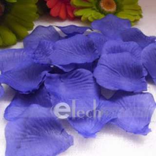 1000PC Blue Silk Rose Petals Wedding Party Flower Favor  