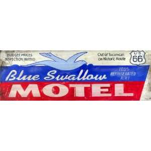  Retro Vintage Signs   Blue Swallow Motel Nostalgic Sign 