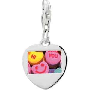   Valentine Heart Halloween Candy Photo Frame Charm Pugster Jewelry