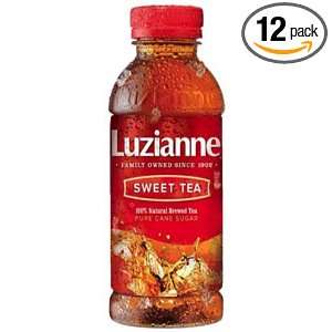 Luzianne Sweet Tea, 16 Ounce (Pack of 12)  Grocery 