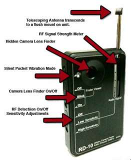 Portable RF Bug Sweep Cell Phone GPS Signal Detector + Hidden Spy 