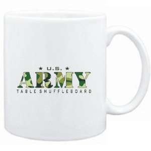  Mug White  US ARMY Table Shuffleboard / CAMOUFLAGE 