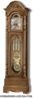 Howard Miller Schultz Floor Clock,Grandfather Clock Golden Oak 611 044