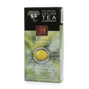 The Original Ceylon Tea Company Green Ceylon Tea, Green Lemon, 25 bags