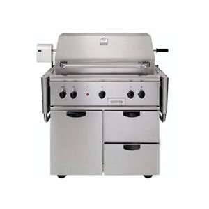 Thermador 36 Inch Free Standing Gas Grill LP Patio, Lawn 