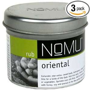 NoMU Rub, Oriental Rub, 3.5 Ounce Tin (Pack of 3)  Grocery 