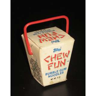 Topps Chew Fun Bubble Gum Noodles Box 1985 (No Gum 