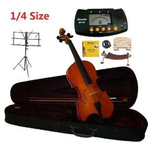 Size Violin with Case and Bow+Extra Set of String, Extra Bridge 