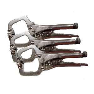  QTY 3 C Clamp Locking Vise Grips Pliers Tools Welding 