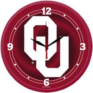   Oklahoma Sooners NCAA Round Wall Clock by Wincraft