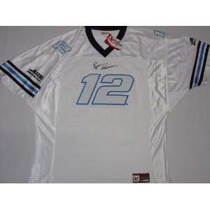   #12 NASCAR White Football Jersey Winners Circle