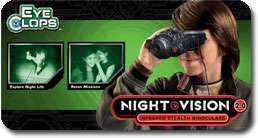 With a 50 foot range, these night vision goggles allow you to see what 